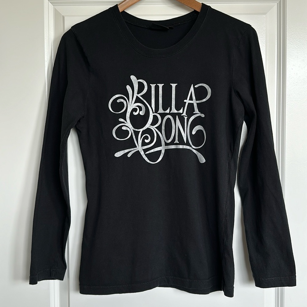 Billabong 7 Item Bundle Women's sz 6-8 Sweatshirt Long Sleeve Tops Black Blue